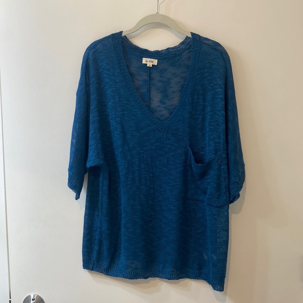 La Miel Short Sleeve Sweater Size Small